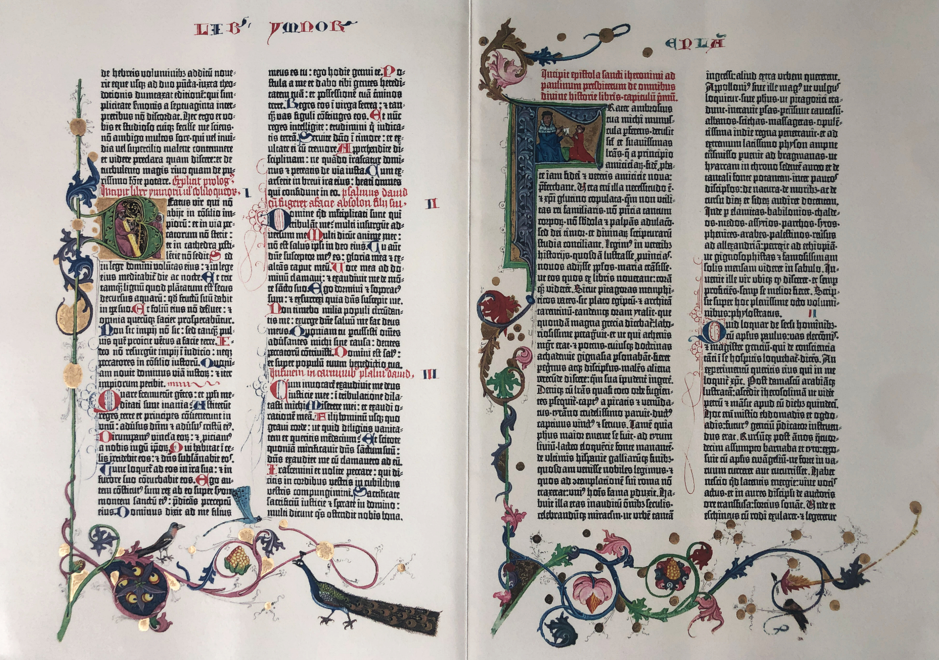 Johann Gutenberg, La Bible à 42 lignes, Psaumes 1-3 (1452-1454)