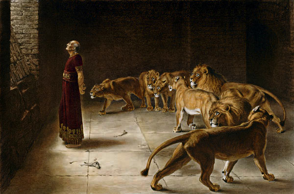 Daniel's Answer to the King by Briton Rivière