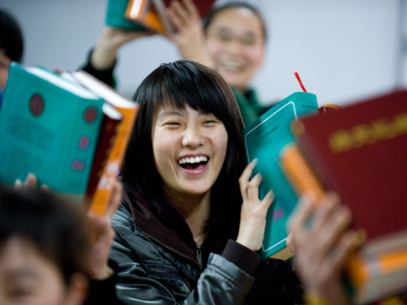 Li Jie, 22, is a student at Henan Bible School. She was one of many students who received scholarly Scripture resources from the Bible Societies to help them in their studies and future ministry. Zhengzhou, Henan Province, China.